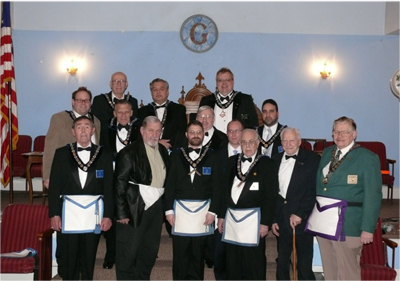 Officers and new Fellowcrafts