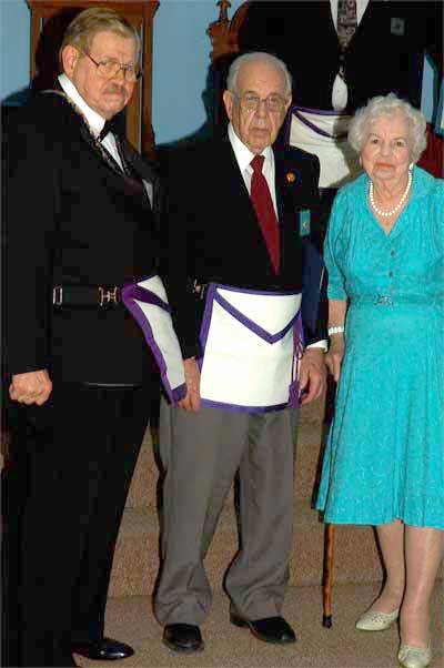 WB Irwin receives his pin