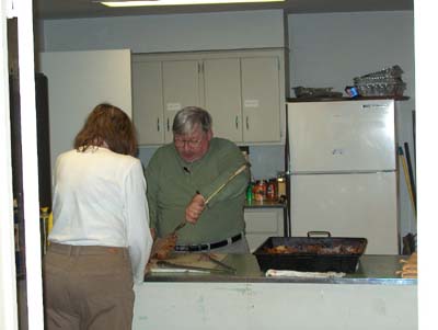 Action in the kitchen